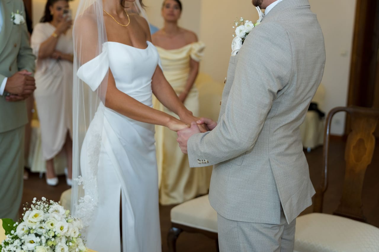 Emotional moment at a wedding in Berlin