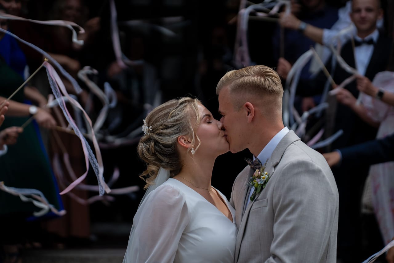 Couple portrait at a wedding in Berlin